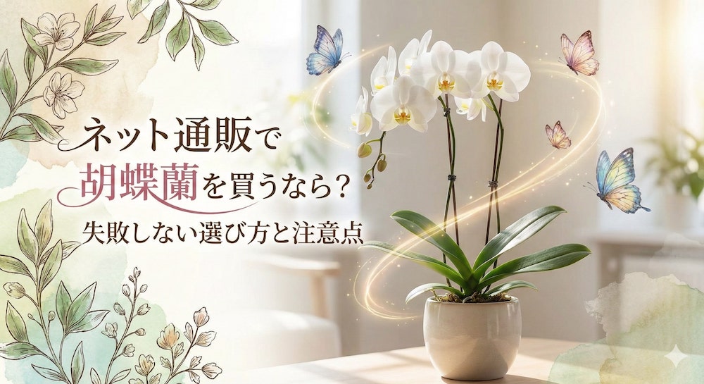 ネット通販で胡蝶蘭を買うなら？失敗しない選び方と注意点